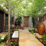 Stone Pathway to Door with Trees