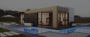 Modern Pool and Home Landscape