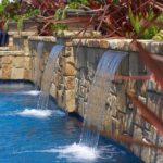 Custom Pool Stone Water feature