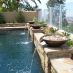 Stone Pot Water Feature Custom Pool